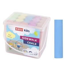 20-EASY Colours-chodníkové křídy 20 ks/sada v kyblíku