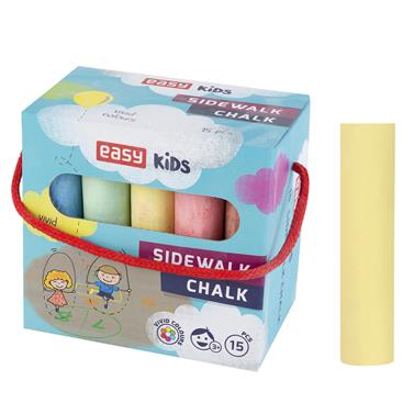 EASY Colours-chodníkové křídy 15 ks/sada