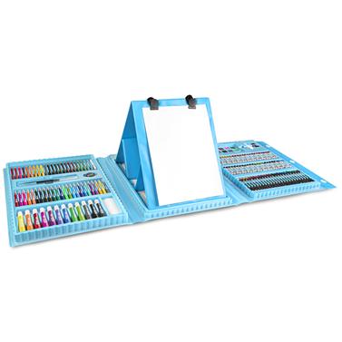 EASY Creative Kreativní výtvarná sada, 208 ks, se stojanem, modrá