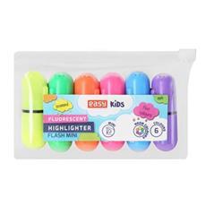 EASY FLASH MINI Sada mini zvýrazňovačů s vůní, 6 neonových barev v balení