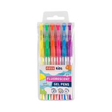 EASY FLUO Gelová pera zvýrazňovací, neónové barvy, 1,0 mm, 6 ks v balení, mix barev
