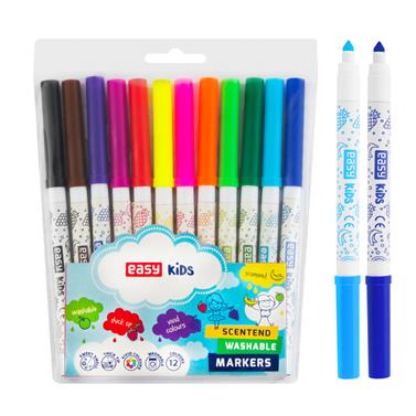 EASY Kids Fixy s vůní, vypratelné, 12 barev
