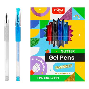 EASY Kids GLITTER Sada gelových per se třpytkami, 10 barev