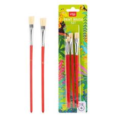 EASY Kids Sada štětců na malování, ploché, 4 ks