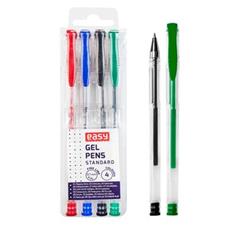 EASY STANDARD Sada gelových per, 4 barvy