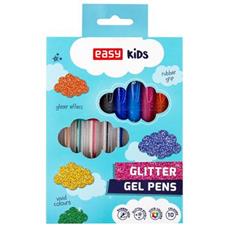 GLITTER - gelové pero se třpytkami - mix barev, 10ks/sada, papírová krabička (starý kód S48472)