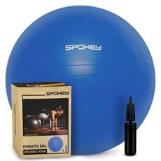 Spokey FITBALL III Gymnastický míč 65 cm včetně pumpičky, modrý (bez orig.kartonu)
