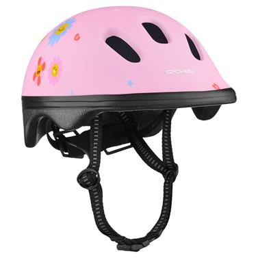 Spokey FUN FLOWER Dětská helma na kolo, inline, skate, 52-56 cm