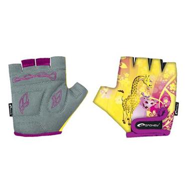 Spokey GIRAFFE GLOVE Dětské cyklistické rukavice, vel. XXS