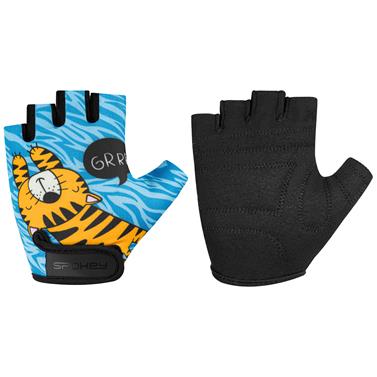 Spokey PLAY TIGER Dětské cyklistické rukavice, vel. XS - S