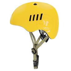 Spokey PUMPTRACK Juniorská cyklistická BMX přilba IN-MOLD, 48-58 cm, žlutá