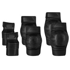 Spokey SHIELD PRO 3dílná sada chráničů pro dopělé, černá, vel. S-L