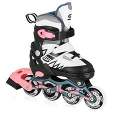 Spokey TONY Kolečkové brusle, černo-růžové, ABEC7 Carbon, vel. 34-37  ( bez orig. kartónu )